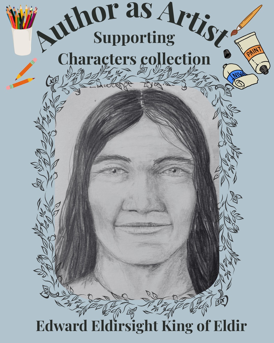 I've been working on pencil drawings for Edward. An oil painting may come at some point later, but I finally got a graphite drawing I liked so I'm sharing that with you. #fantasyreading #fantasyread #favoritebooks #epicfantasyseries #fantasyreadersofinstagram #epicfantasybooks #MeetTheCharacters #supportingCharacters #supportingcharactersmatter #supportingcharacters #meetthecharacters #storycharacters #highfantasyreads #pencildrawing #pencildrawings #pencildrawingart #authorartwork #authorart